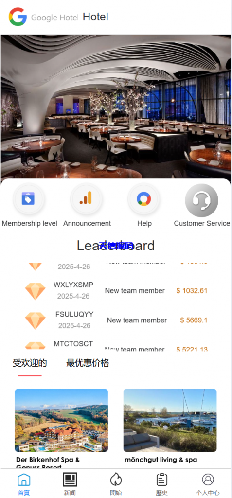 多语言海外Google酒店刷单系统-天信源码网-精品源码网站
