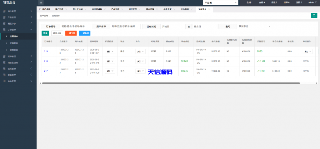 图片[24]-微盘微交易系统｜PC端自适应布局＋单控全控后台管理-天信源码网-精品源码网站