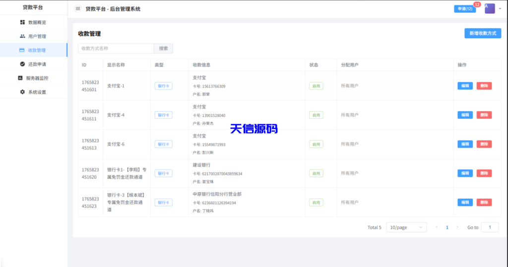 图片[13]-贷款催收系统/小额贷款/贷款逾期催收/java开发-天信源码网-精品源码网站